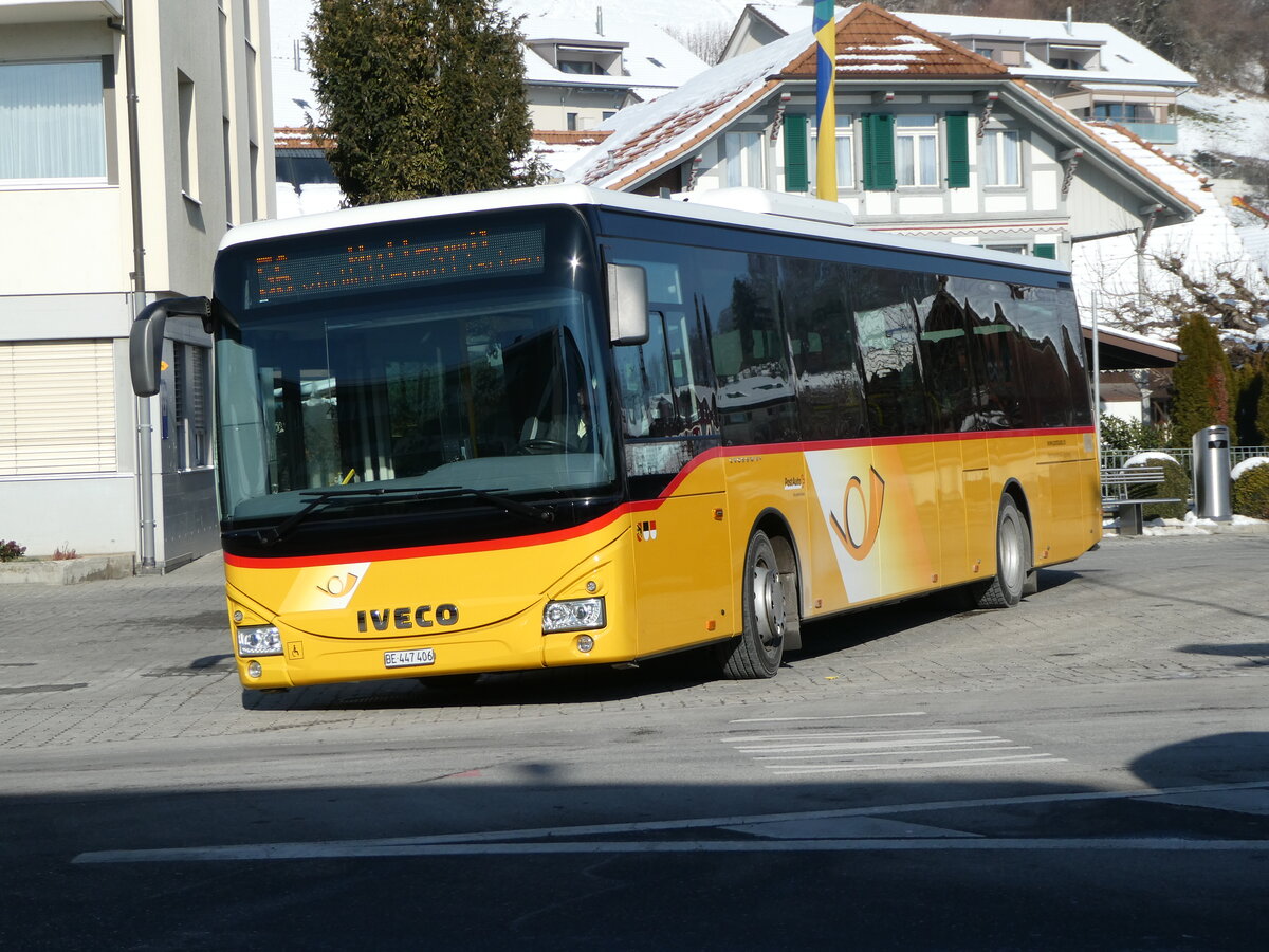 (245'560) - Engeloch, Riggisberg - Nr. 3/BE 447'406/PID 10'338 - Iveco am 30. Januar 2023 in Riggisberg, Post