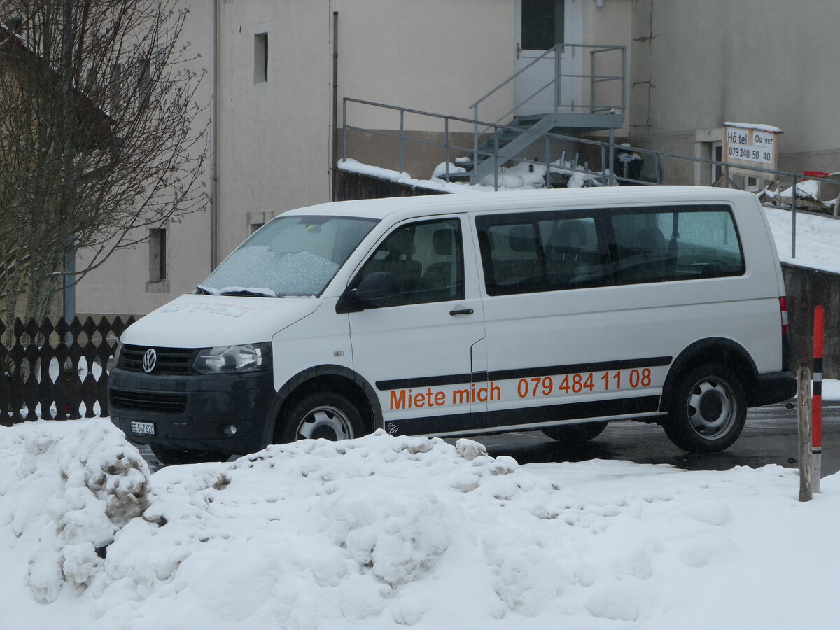 (245'665) - Haussener, Lanzenhusern - BE 547'620 - VW am 2. Februar 2023 in La Brvine