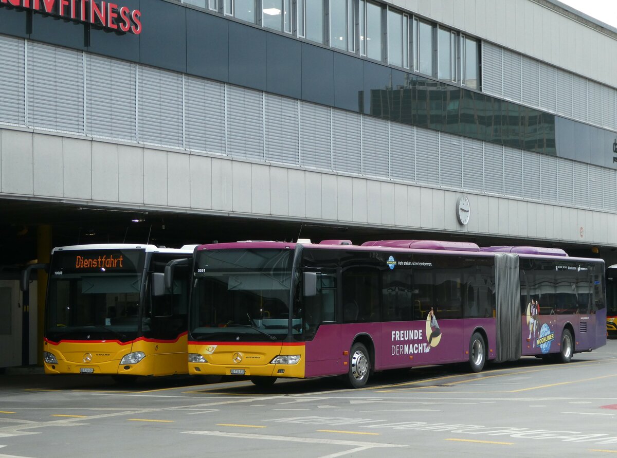 (246'557) - PostAuto Bern - Nr. 5551/BE 734'635/PID 5551 - Mercedes (ex Nr. 635) am 25. Februar 2023 in Bern, Postautostation