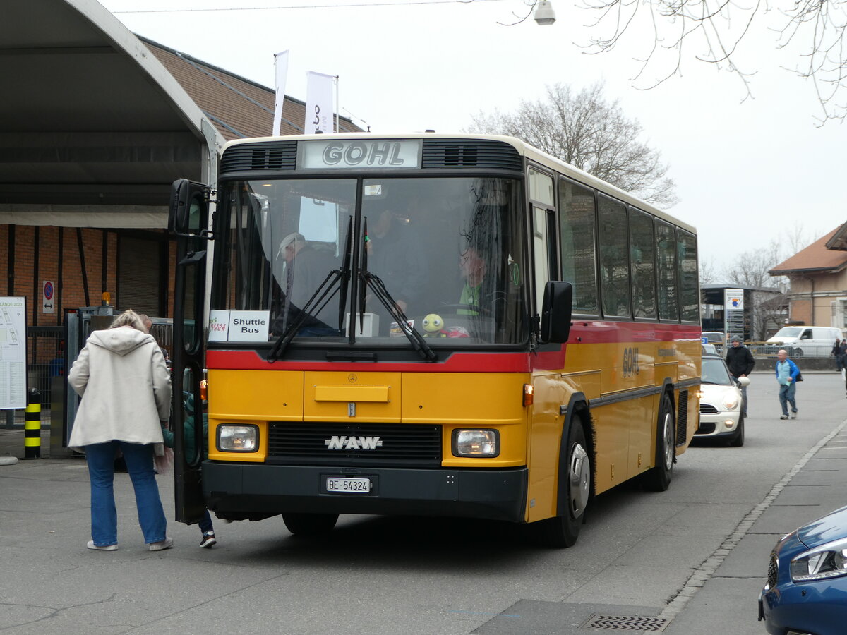 (246'770) - Gohl, Herzogenbuchsee - Nr. 11/BE 54'324 - NAW/Hess (ex Flury, Balm/PID 1653; ex Steiner, Altbron Nr. 11) am 2. Mrz 2023 in Thun, Expo
