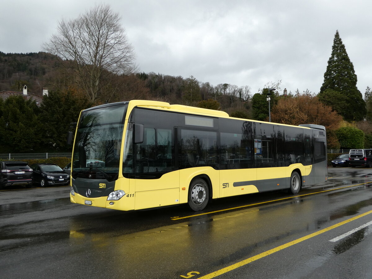 (247'201) - STI Thun - Nr. 411/BE 419'411 - Mercedes am 14. Mrz 2023 bei der Schifflndte Thun