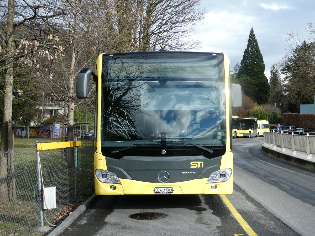 (247'218) - STI Thun - Nr. 503/BE 414'503 - Mercedes am 14. Mrz 2023 bei der Schifflndte Thun