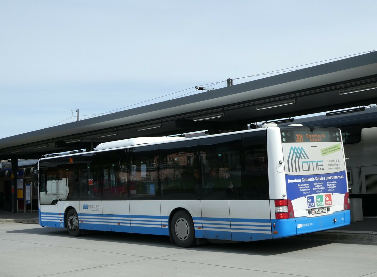 (247'798) - RTB Altsttten - Nr. 96/SG 482'229 - MAN (ex PostBus/A BD 15'362) am 28. Mrz 2023 beim Bahnhof Altsttten