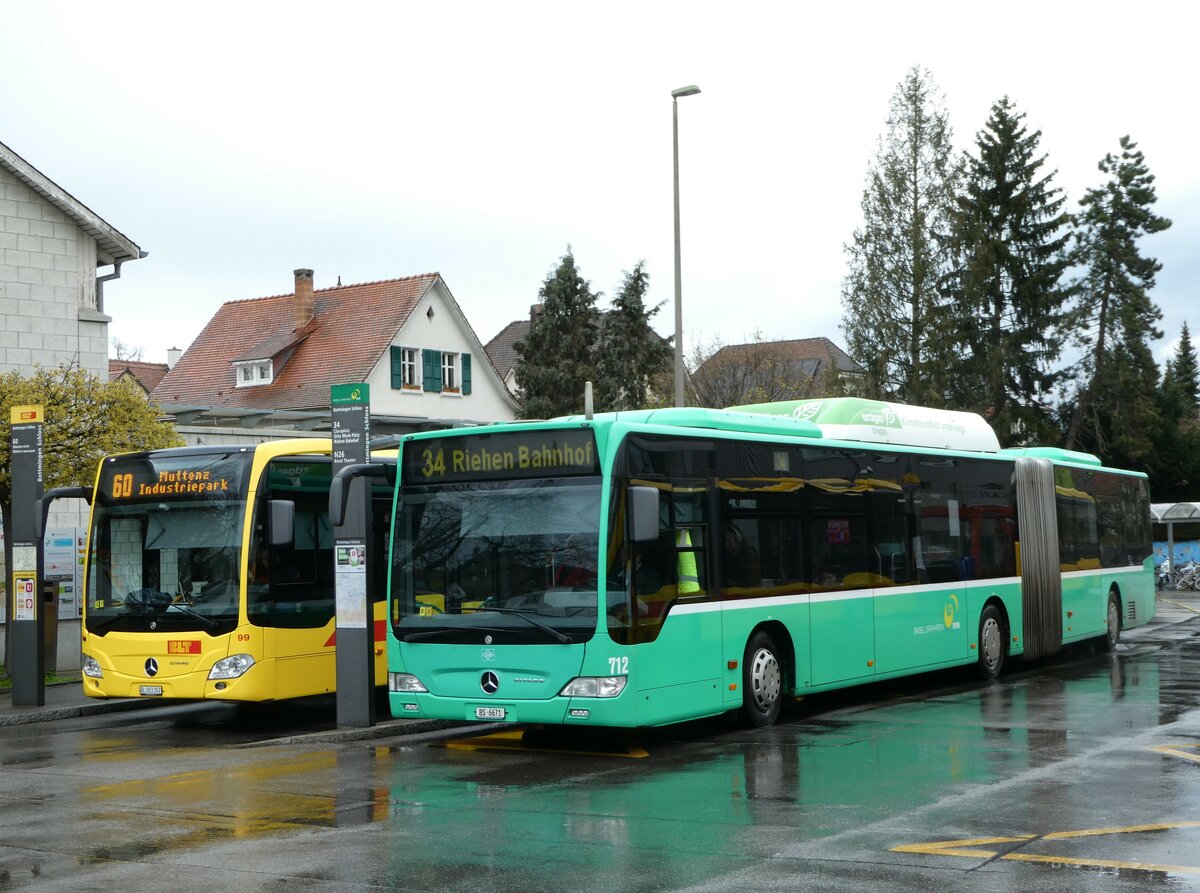 (247'907) - BVB Basel - Nr. 712/BS 6671 - Mercedes am 30. Mrz 2023 in Bottmingen, Schloss