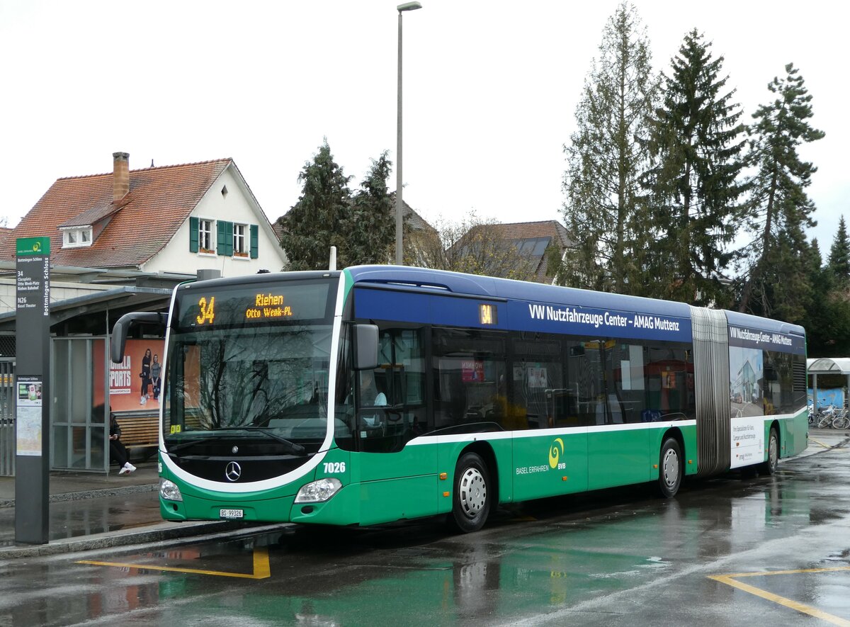 (247'908) - BVB Basel - Nr. 7026/BS 99'326 - Mercedes am 30. Mrz 2023 in Bottmingen, Schloss