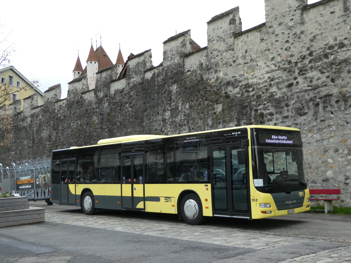 (247'933) - STI Thun - Nr. 153/BE 801'153 - MAN am 1. April 2023 in Thun, Berntorplatz