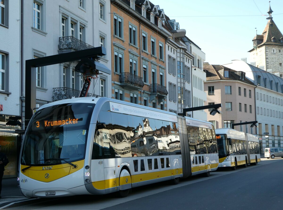 (248'049) - VBSH Schaffhausen - Nr. 29/SH 38'029 - Irizar am 6. April 2023 beim Bahnhof Schaffhausen