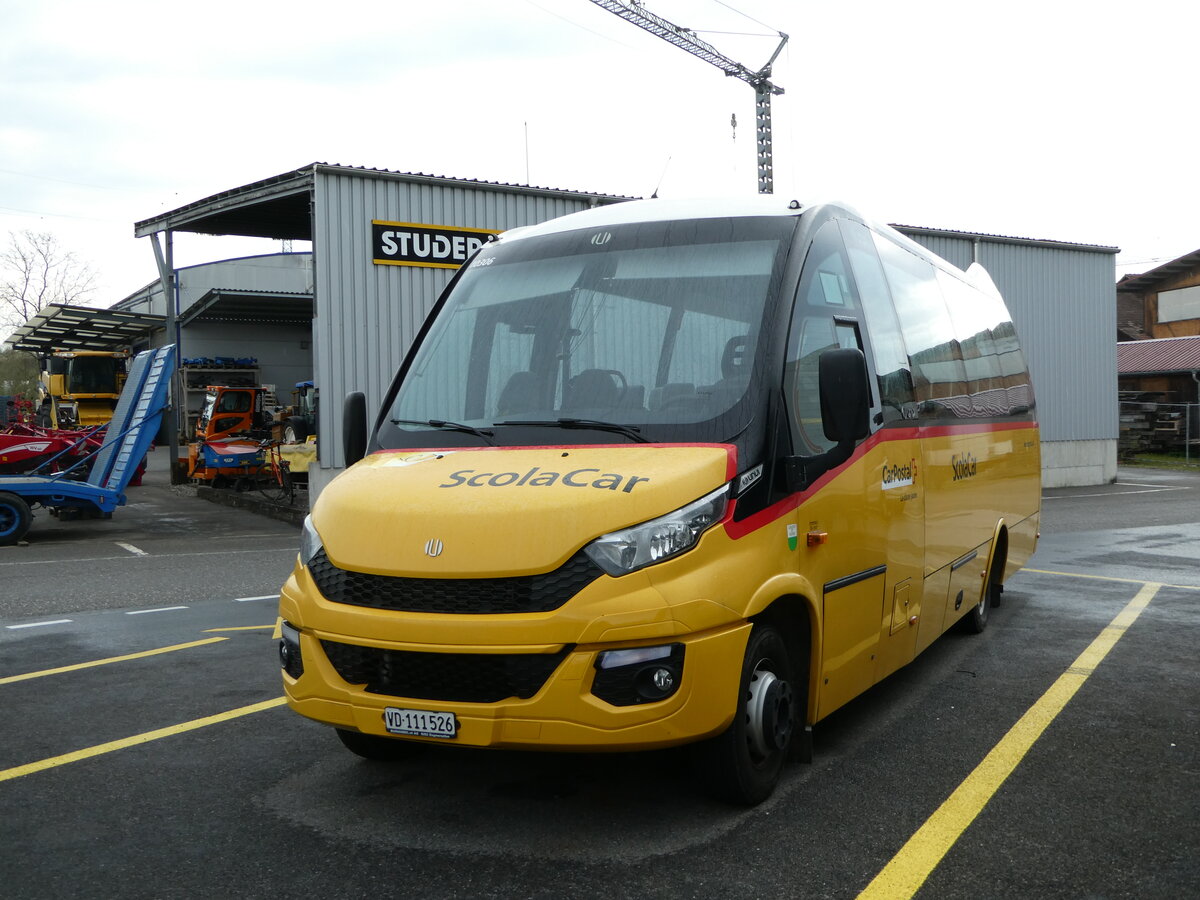 (249'052) - CarPostal Ouest - VD 111'526/PID 10'306 - Iveco/Rosero am 22. April 2023 in Kerzers, Interbus