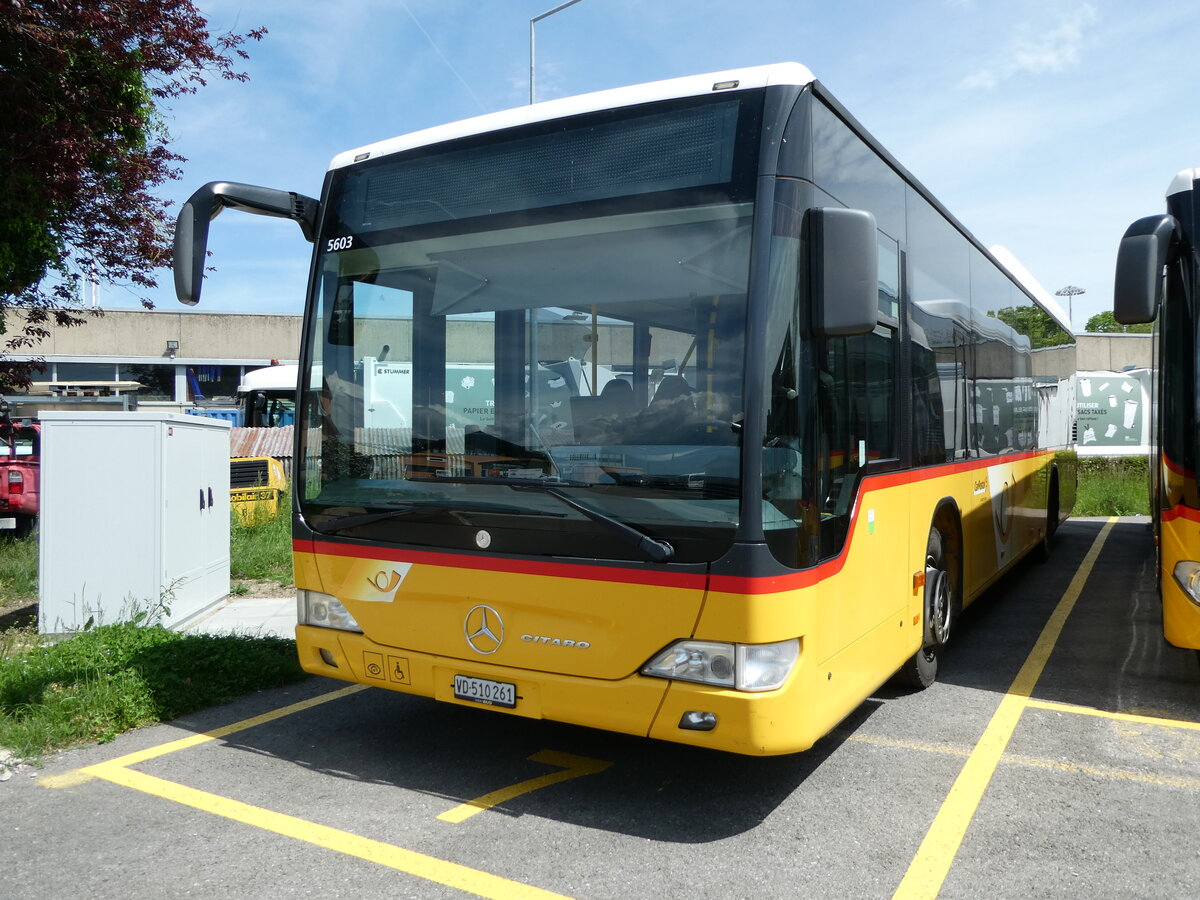 (249'645) - CarPostal Ouest - VD 510'261/PID 5603 - Mercedes am 5. Mai 2023 in Yverdon, Garage