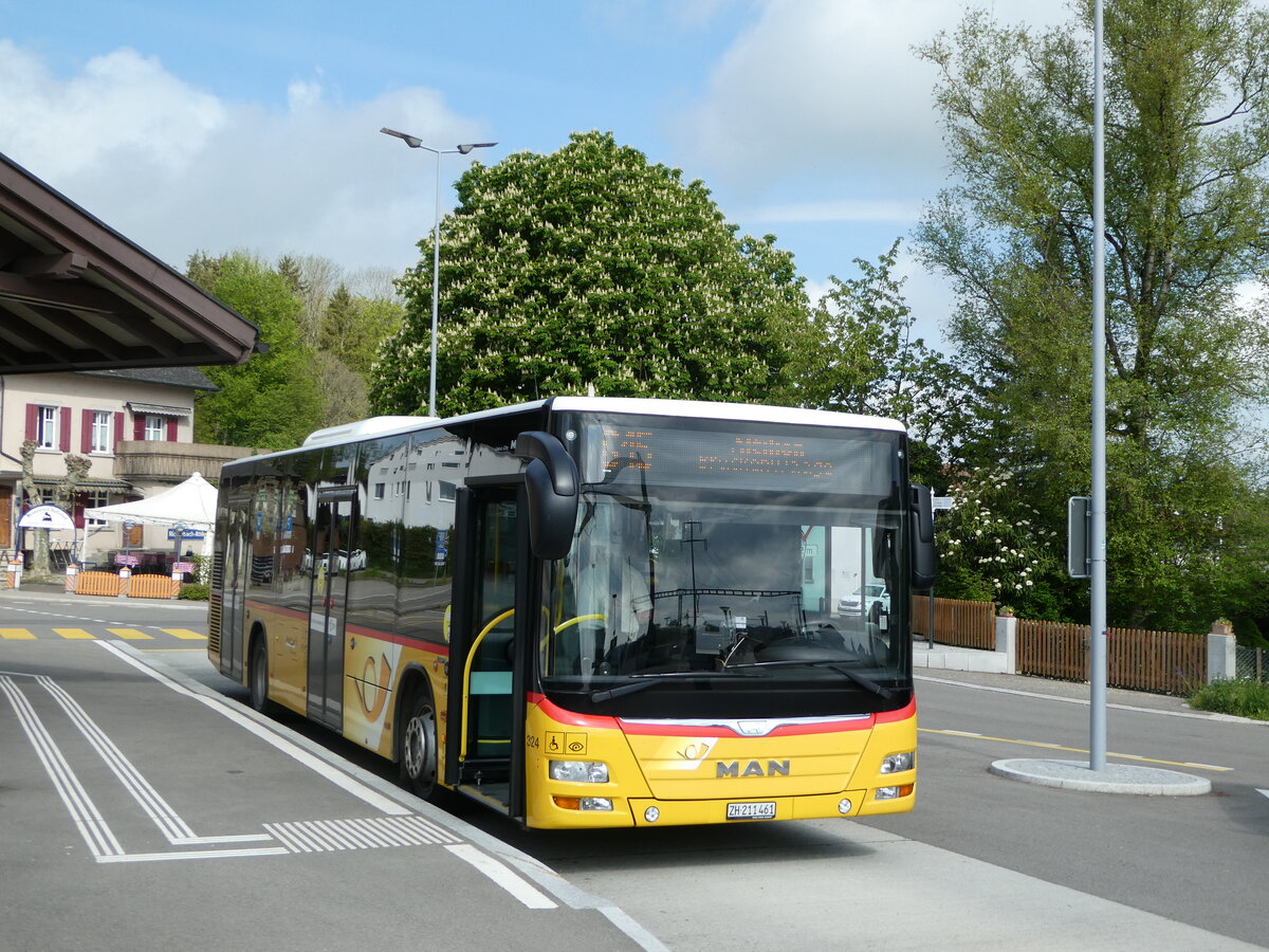 (249'698) - Moser, Flaach - Nr. 324/ZH 211'461/PID 10'585 - MAN am 6. Mai 2023 beim Bahnhof Rickenbach-Attikon