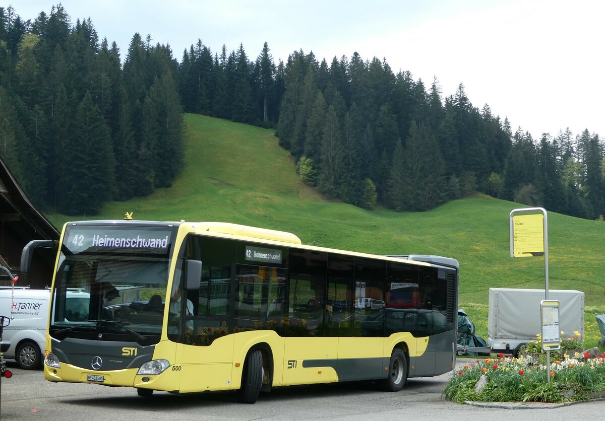 (249'815) - STI Thun - Nr. 500/BE 403'500 - Mercedes am 7. Mai 2023 in Sderen, Oberei