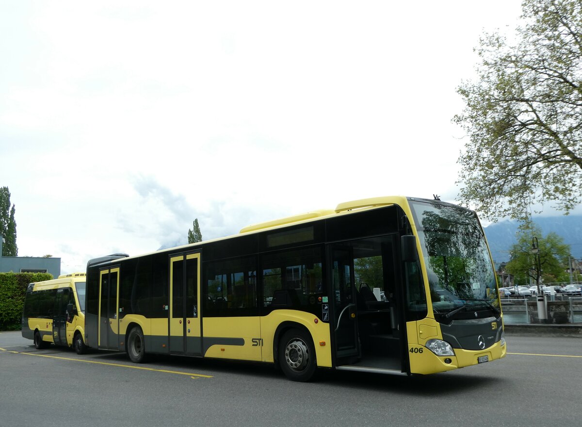 (249'829) - STI Thun - Nr. 406/BE 820'406 - Mercedes am 9. Mai 2023 bei der Schifflndte Thun