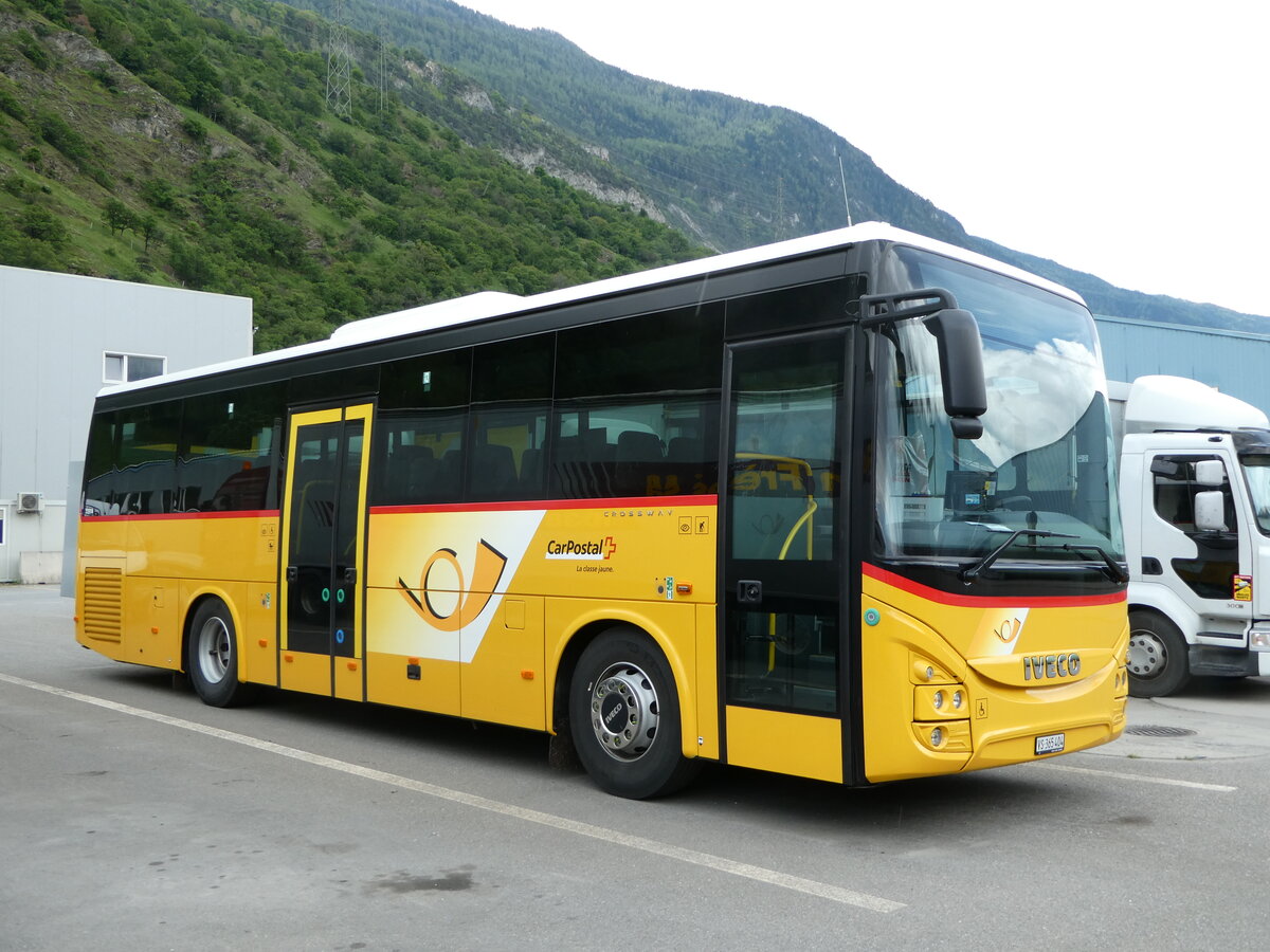 (249'961) - PostAuto Wallis - Nr. 23/VS 365'404/PID 11'914 - Iveco am 13. Mai 2023 in Saxon, Garage Visa