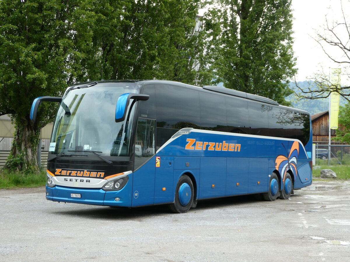 (250'127) - Zerzuben, Visp-Eyholz - Nr. 16/VS 78'070 - Setra am 17. Mai 2023 in Thun, Lachenwiese