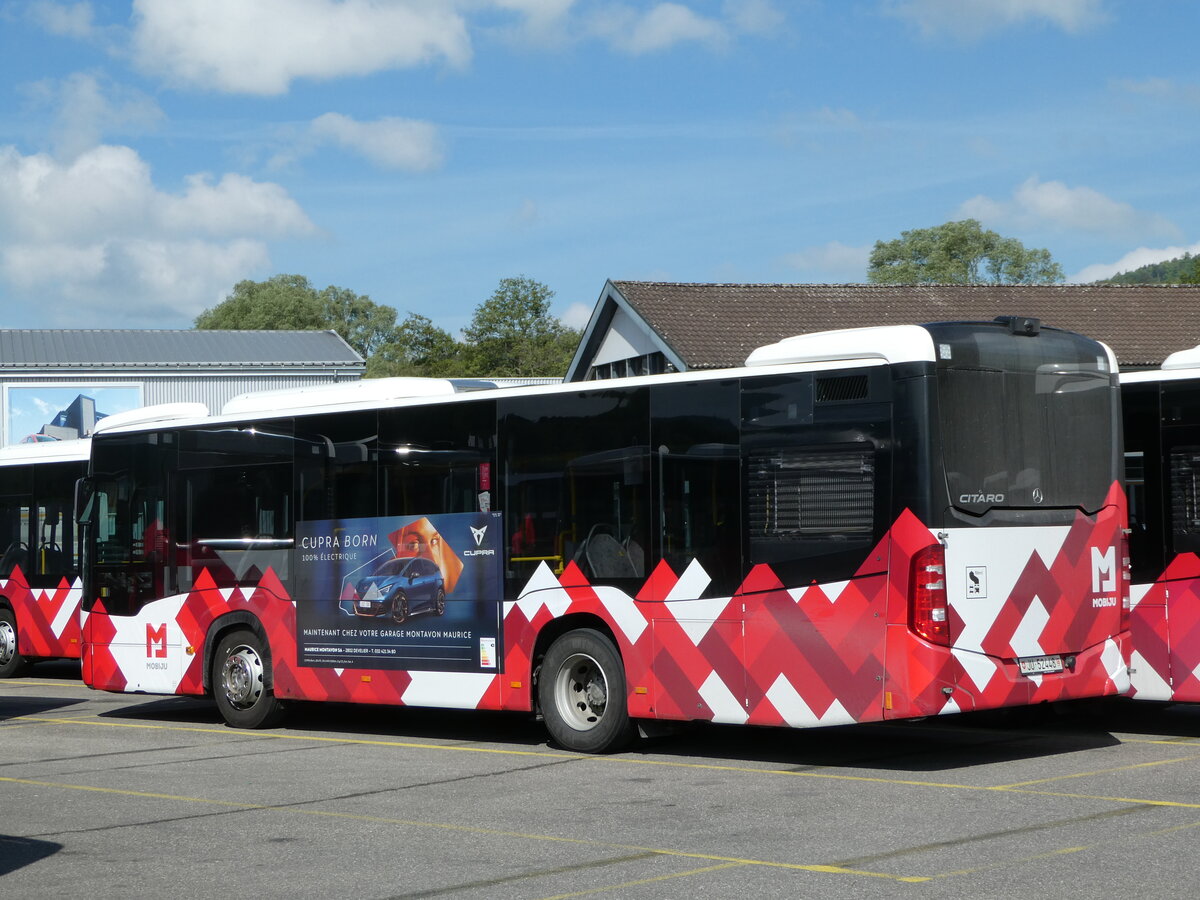 (250'145) - CarPostal Ouest - JU 52'448/PID 11'330 - Mercedes am 18. Mai 2023 in Develier, Parkplatz