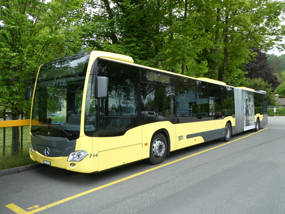 (250'386) - STI Thun - Nr. 714/BE 427'714 - Mercedes am 24. Mai 2023 bei der Schifflndte Thun