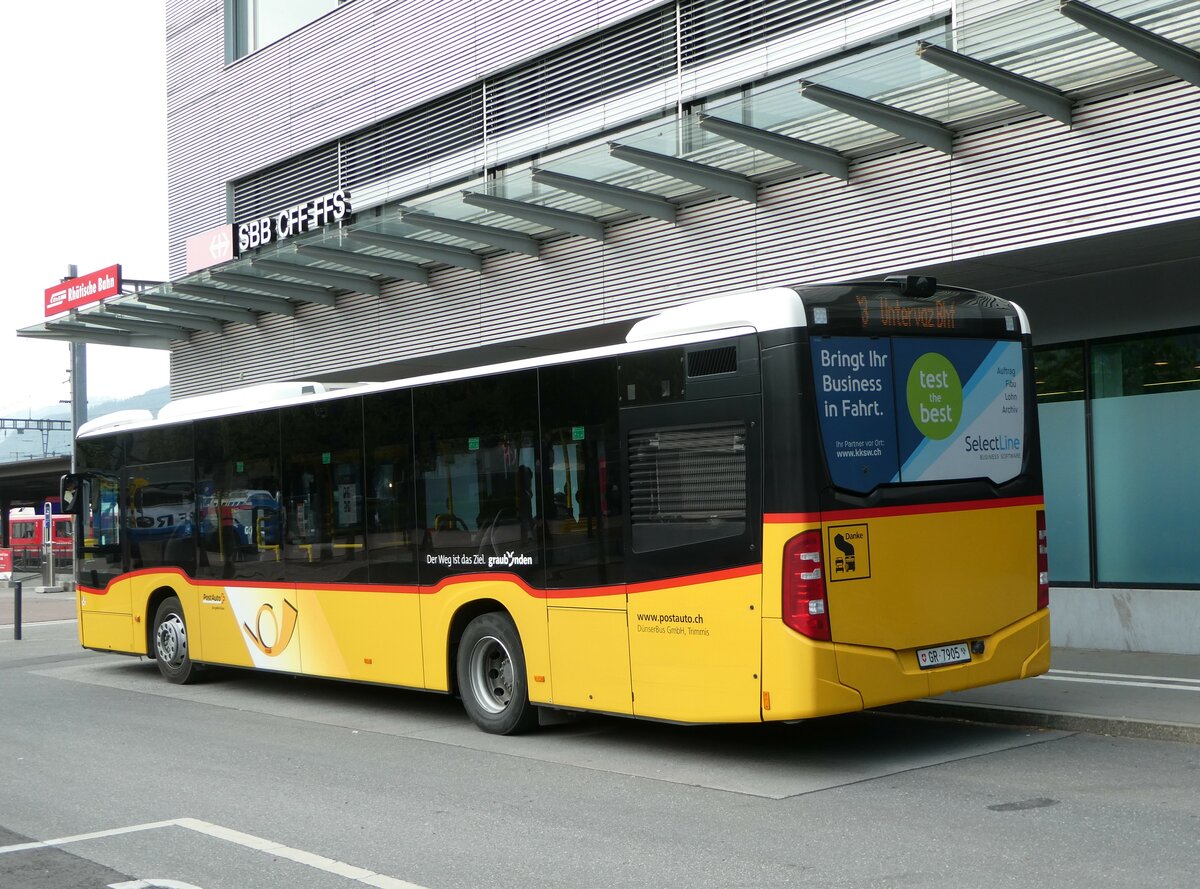 (250'734) - Dnser, Trimmis - GR 7905/PID 11'448 - Mercedes am 30. Mai 2023 beim Bahnhof Landquart