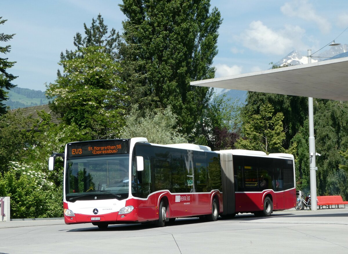 (250'760) - RTB Altsttten - Nr. 926/SG 482'222 - Mercedes (ex Wiener Linien, A-Wien Nr. 8736) am 30. Mai 2023 beim Bahnhof Buchs