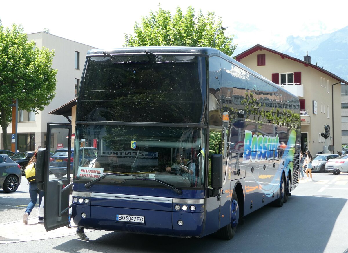 (250'806) - Aus der Ukraine: ??? - BO 5047 EO - Van Hool (ex Bossart, CH-Glattbrugg) am 30. Mai 2023 in Vaduz, Stdtle