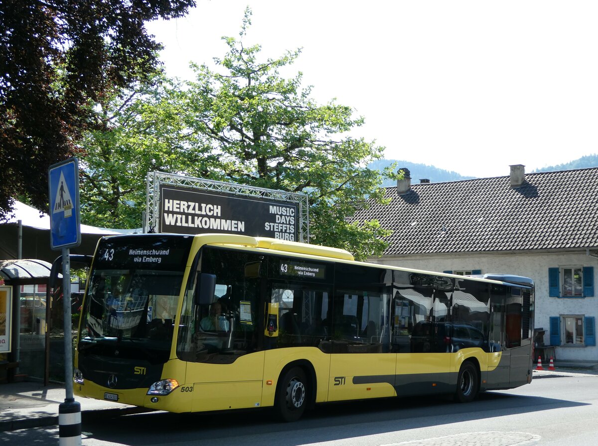 (250'835) - STI Thun - Nr. 503/BE 414'503 - Mercedes am 31. Mai 2023 in Steffisburg, Dorf