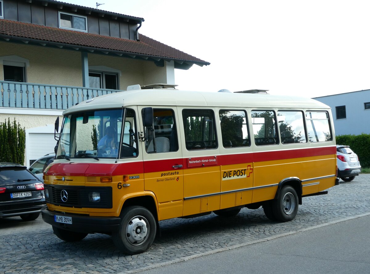 (250'916) - Hahn, Mnchen - Nr. 6/M-MB 309H - Mercedes (ex Mller, CH-Ennetmoos Nr. 6; ex Portenier, CH-Adelboden Nr. 6; ex Geiger, CH-Adelboden Nr. 6) am 3. Juni 2023 in Rottersdorf, Vilstaler Hof