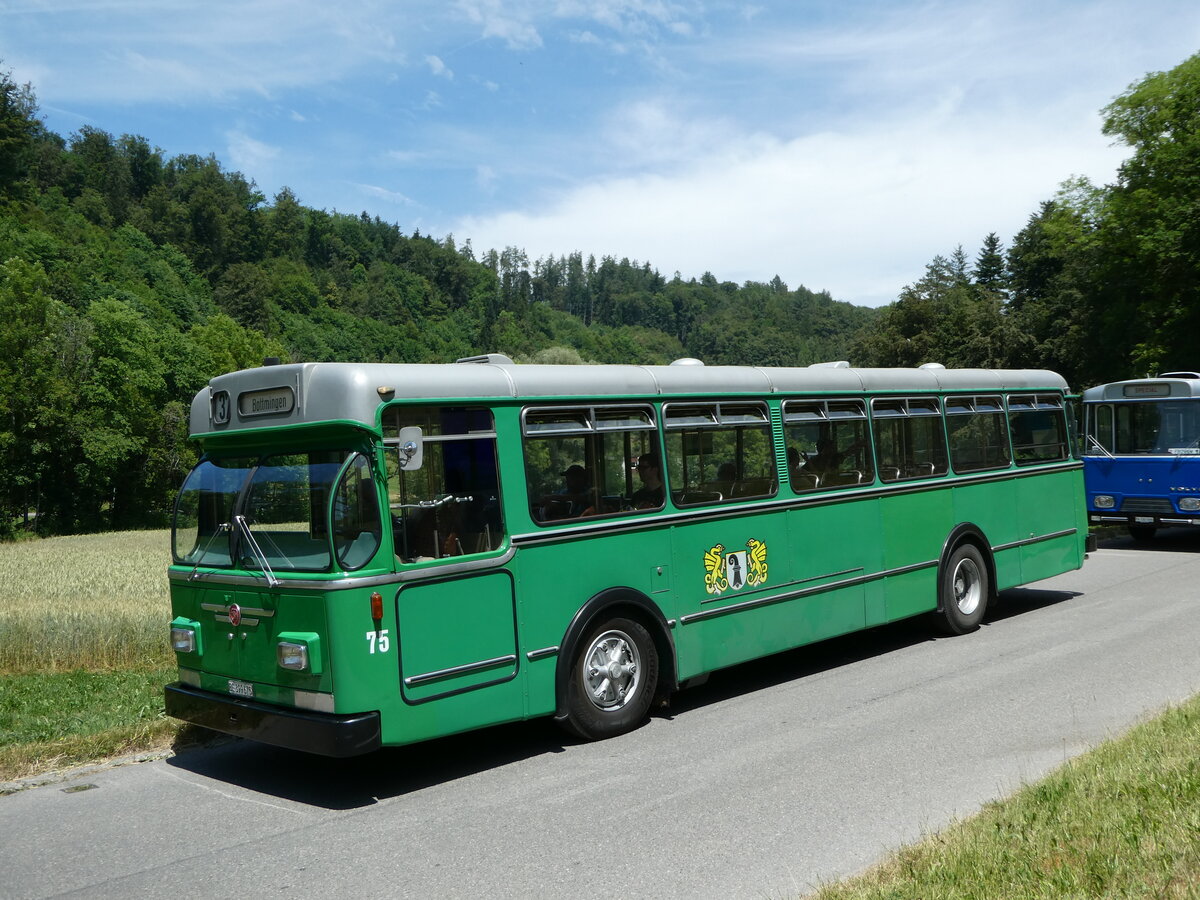 (251'706) - BVB Basel (RWB) - Nr. 75/BE 399'675 - FBW/FHS am 18. Juni 2023 bei Oberburg