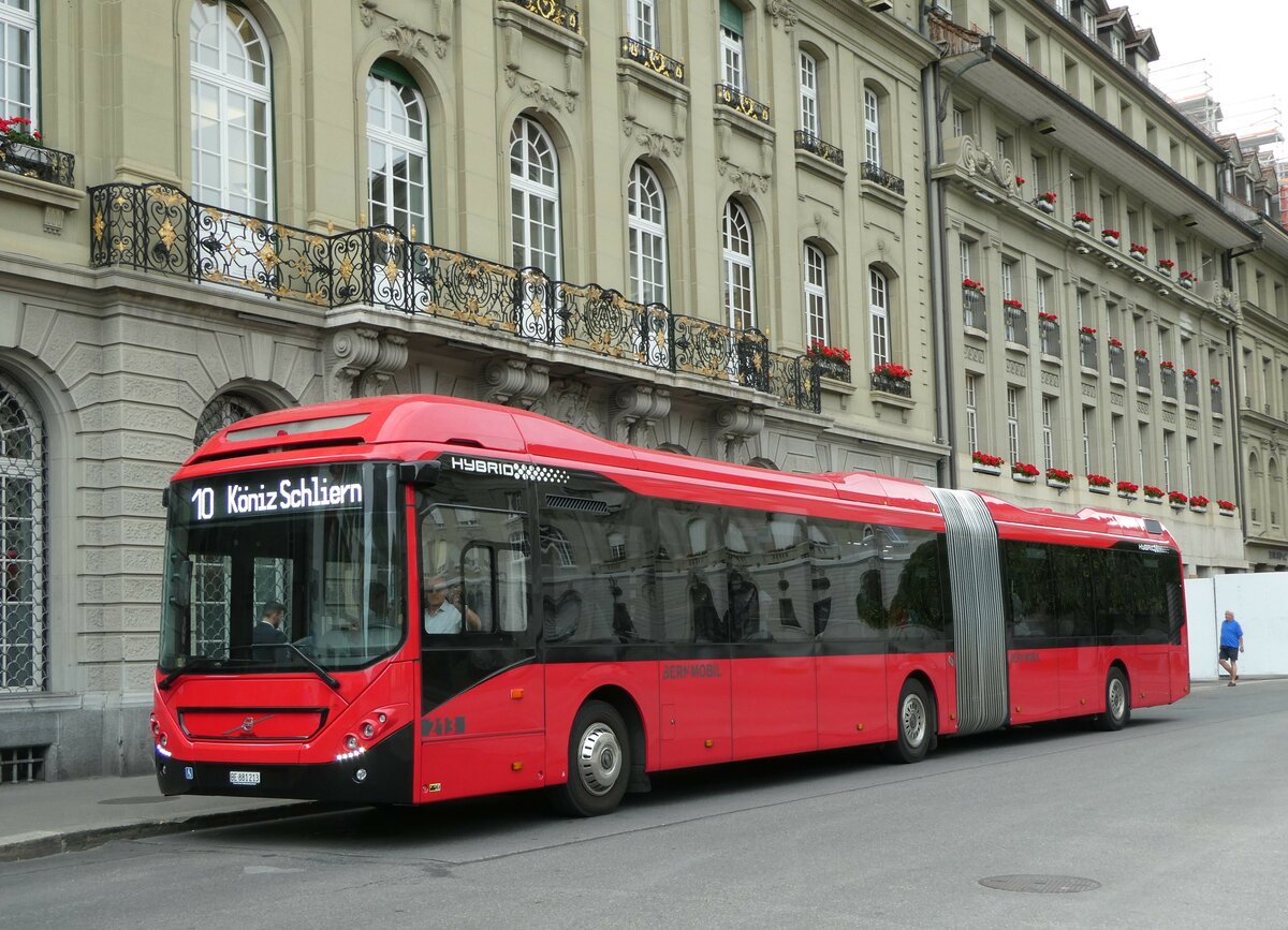 (251'888) - Bernmobil, Bern - Nr. 213/BE 881'213 - Volvo am 22. Juni 2023 in Bern, Bundesplatz