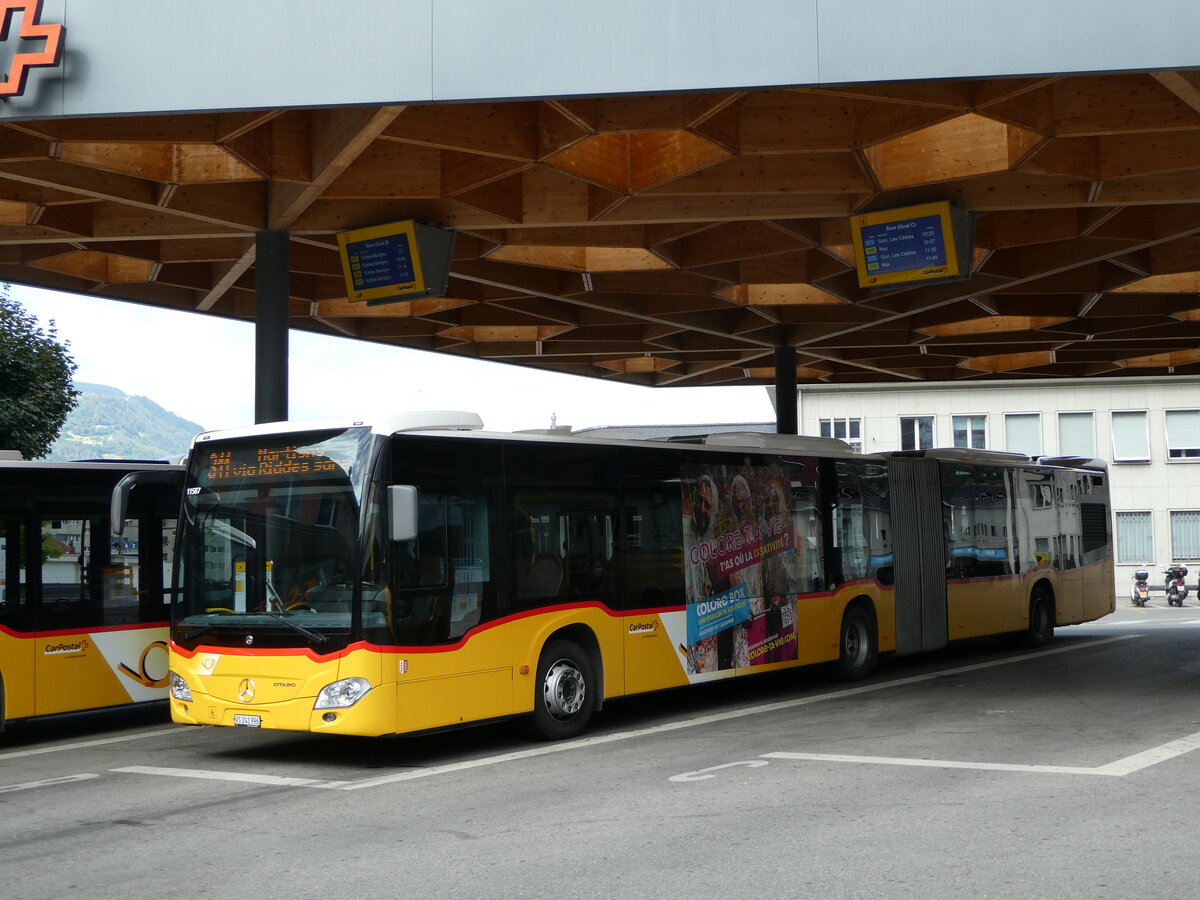 (252'453) - Buchard, Leytron - VS 241'996/PID 11'587 - Mercedes am 8. Juli 2023 beim Bahnhof Sion