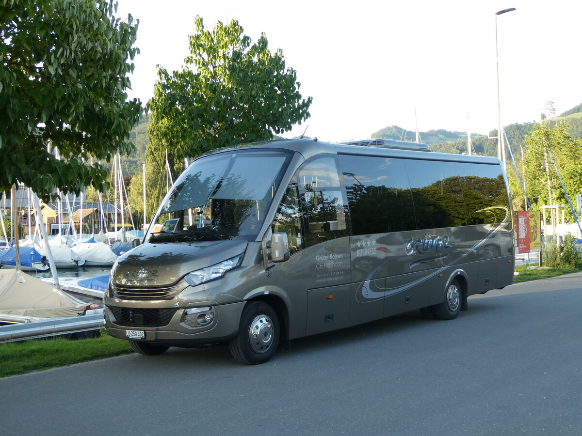 (253'249) - Grter, Hochdorf - Nr. 6/LU 250'402 - Iveco/Rosero am 31. Juli 2023 in Thun, Strandbad