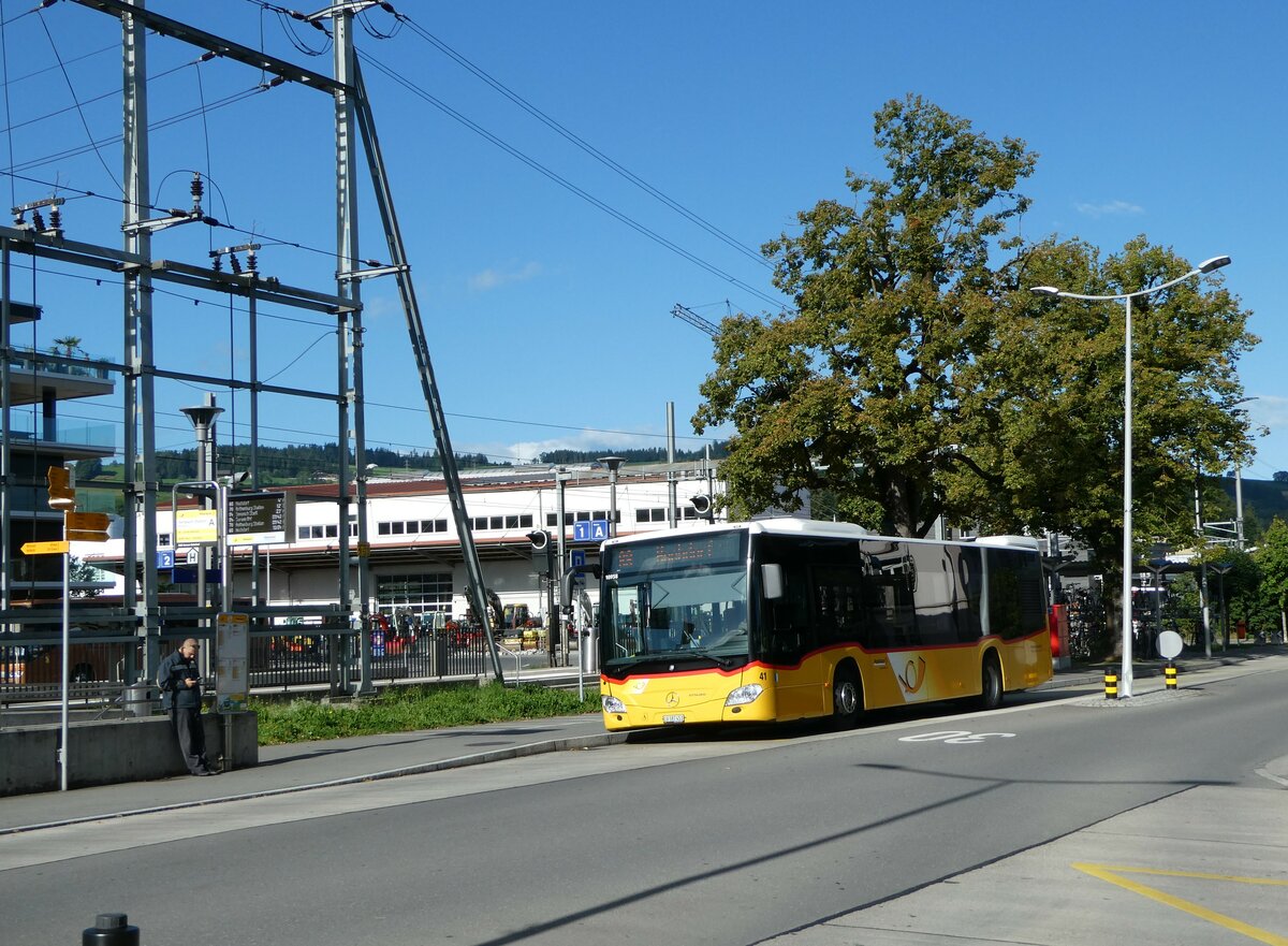 (253'302) - SB Trans, Sursee - Nr. 41/LU 187'453/PID 10'958 - Mercedes am 3. August 2023 in Neuenkirch, Sempach Station