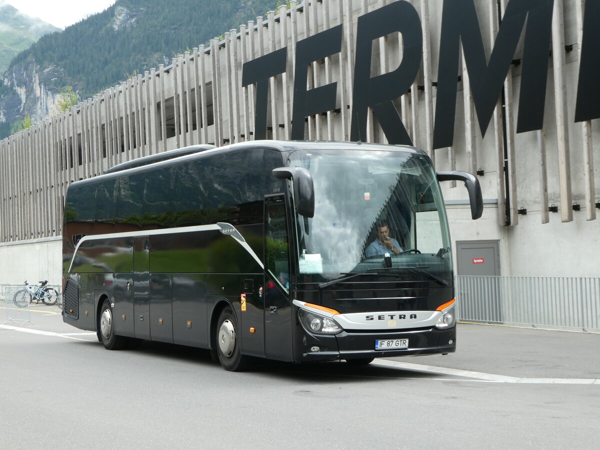 (253'412) - Aus Rumnien: ??? - IF 87 GTR - Setra am 5. August 2023 in Grindelwald, Terminal