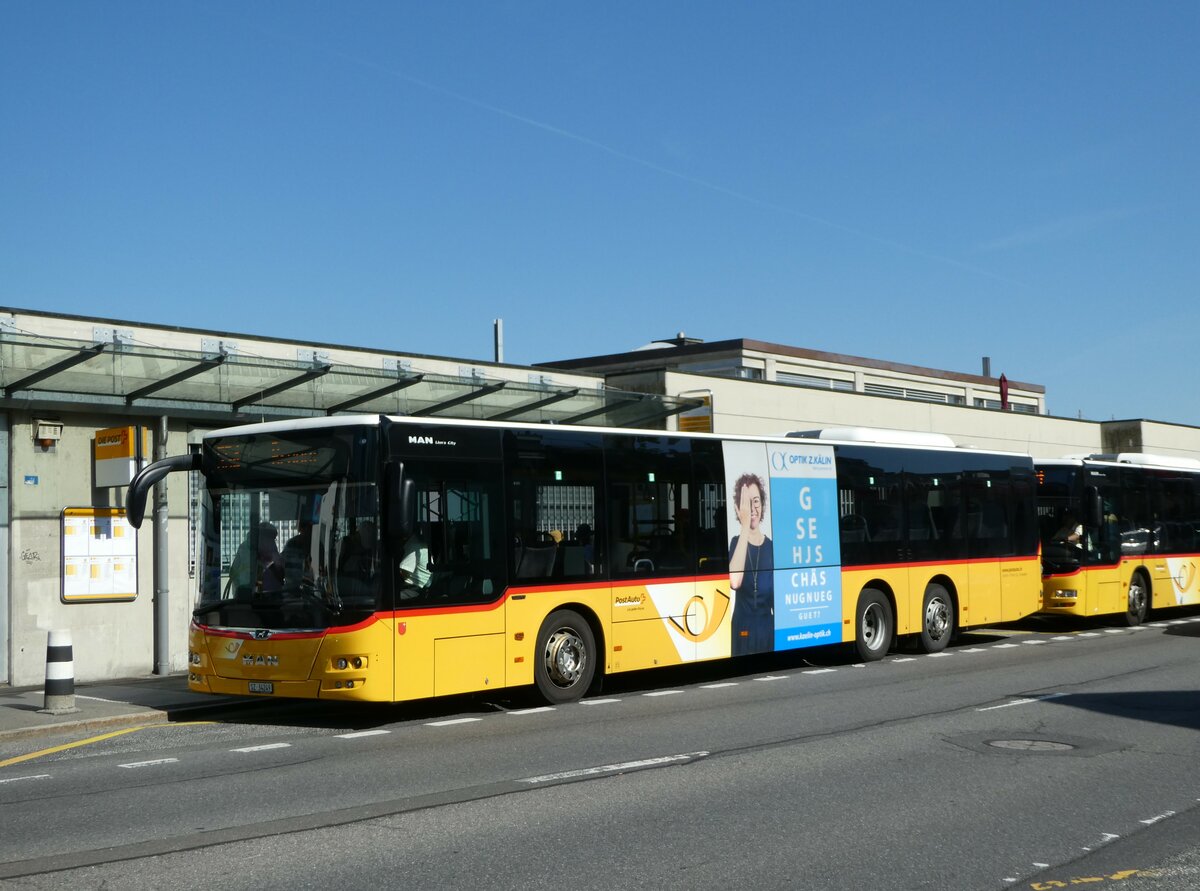 (253'907) - Lienert&Ehrler, Einsiedeln - SZ 34'249/PID 10'667 - MAN am 19. August 2023 beim Bahnhof Einsiedeln