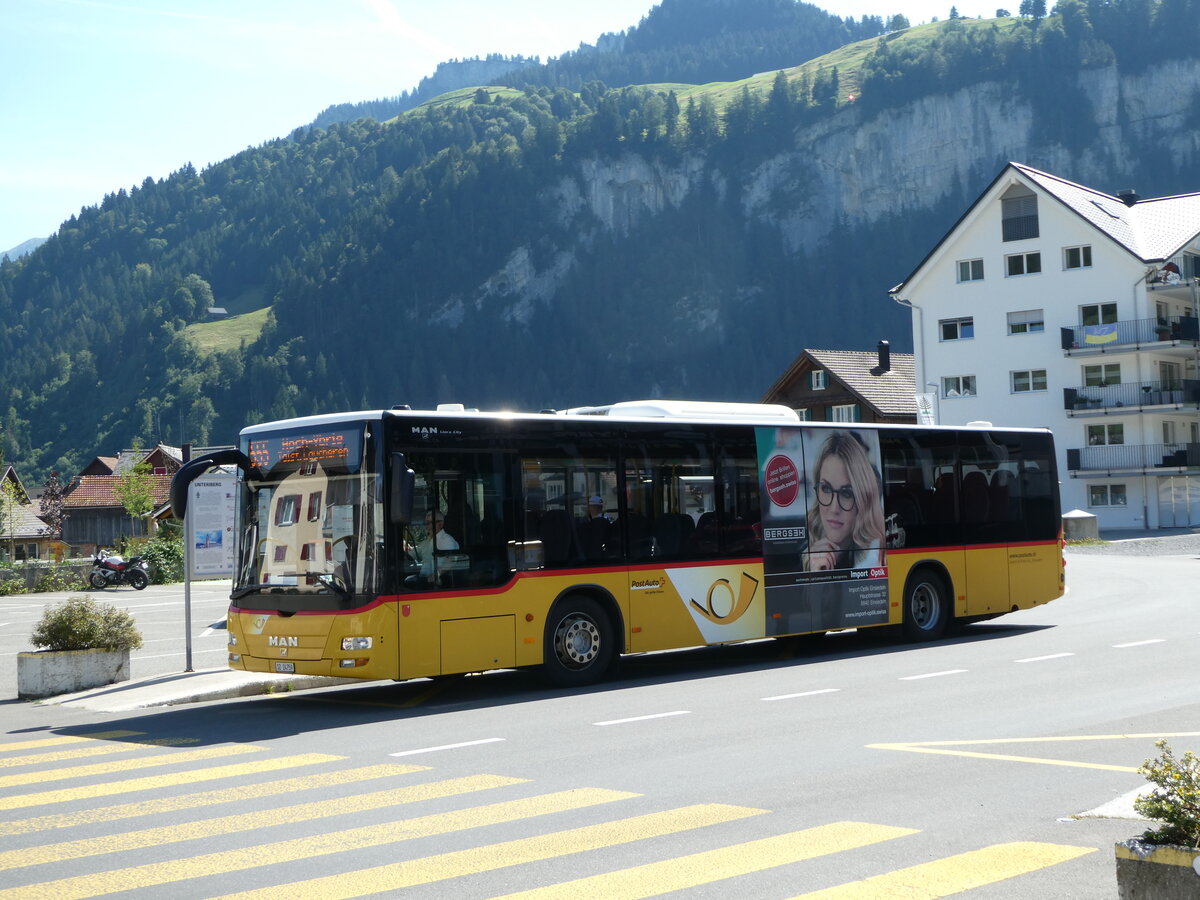 (253'909) - Lienert&Ehrler, Einsiedeln - SZ 24'759/PID 5642 - MAN am 19. August 2023 in Unteriberg, Guggelstrasse