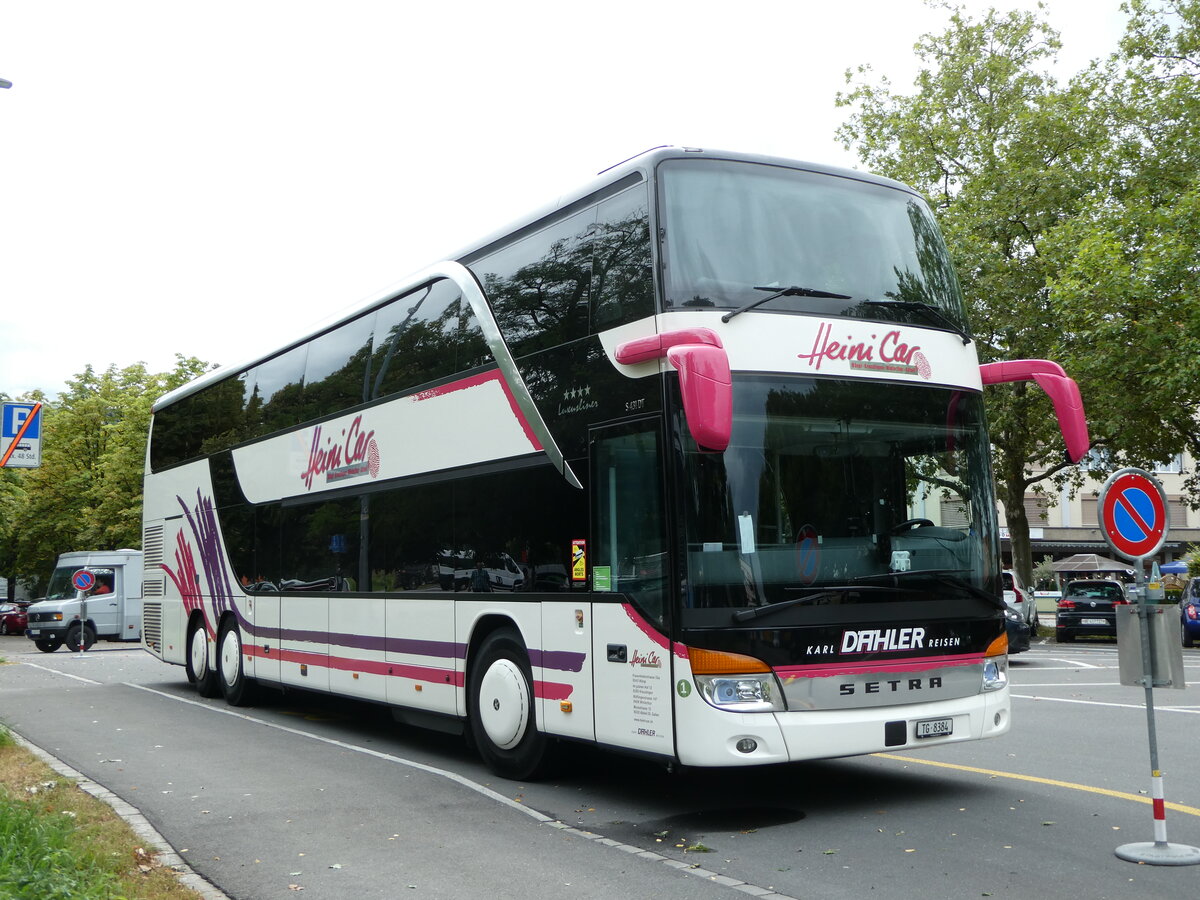 (254'280) - Heini Car, Wngi - Nr. 1/TG 8384 - Setra am 27. August 2023 in Thun, Lachen