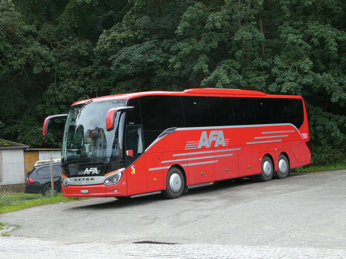 (254'454) - Aus der Schweiz: AFA Adelboden - Nr. 16/BE 21'181 - Setra am 31. August 2023 in Zinnowitz, Parkplatz