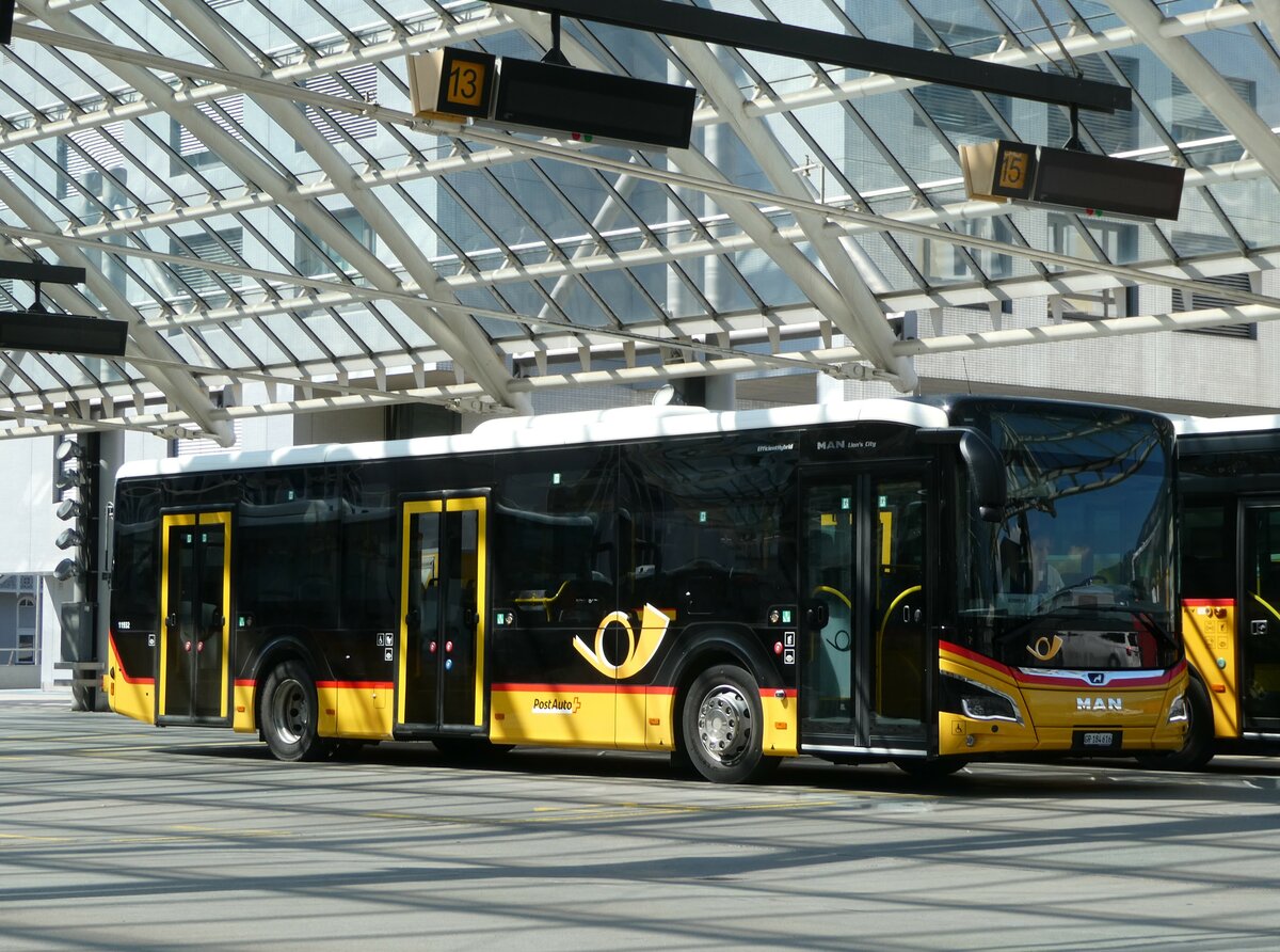 (254'927) - PostAuto Graubnden - GR 184'616/PID 11'932 - MAN am 8. September 2023 in Chur, Postautostation