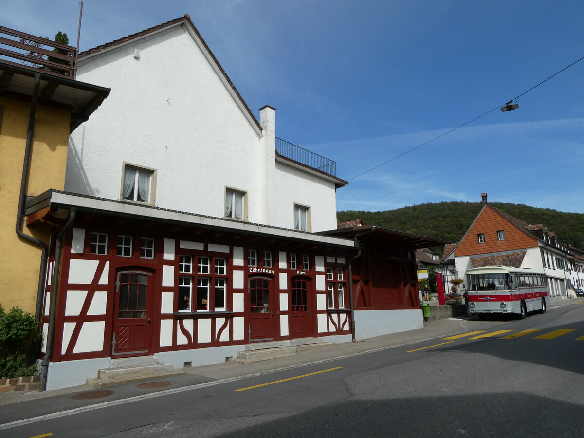 (255'370) - Borer, Neuhausen - Nr. 7/SH 19'684 - Saurer/Tscher (ex Heiniger, Btzberg; ex ASS Schleitheim Nr. 22; ex ASS Schleitheim Nr. 7) am 17. September 2023 in Lhningen, Dorf