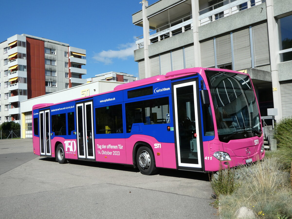 (255'534) - STI Thun - Nr. 411/BE 419'411 - Mercedes am 24. September 2023 in Thun, Garage