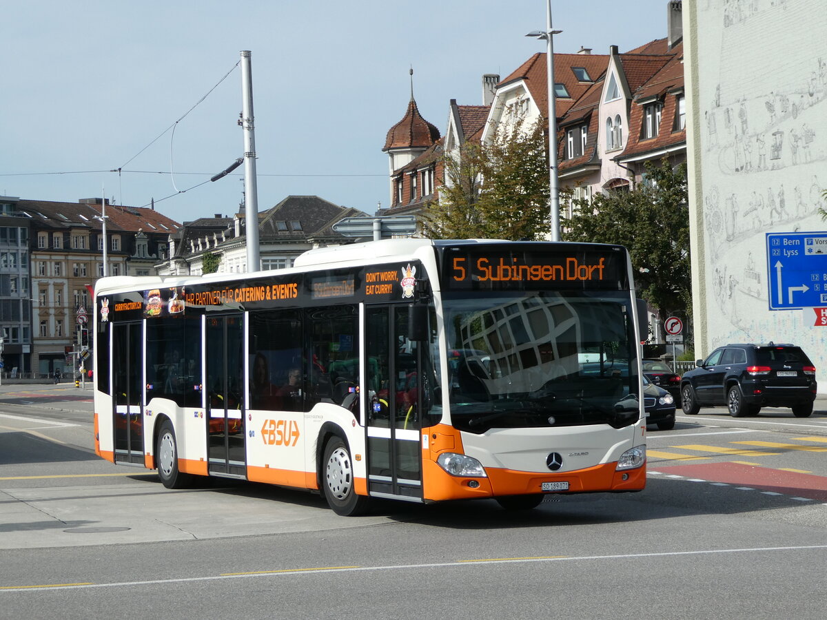 (255'649) - BSU Solothurn - Nr. 71/SO 189'071 - Mercedes am 28. September 2023 beim Hauptbahnhof Solothurn