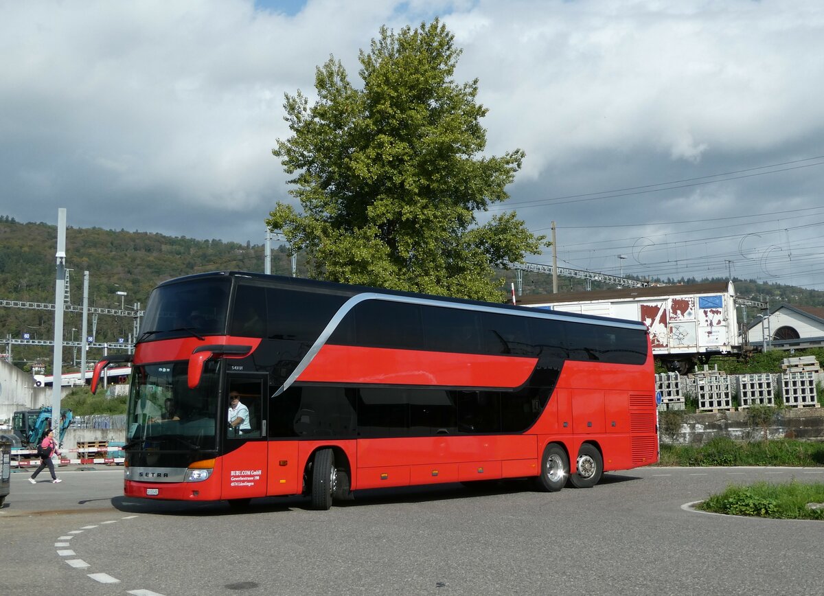 (255'714) - BUBU.COM, Lsslingen - SO 153'492 - Setra (ex Giger, La Chaux-de-Fonds) am 30. September 2023 in Biel, Car Terminal