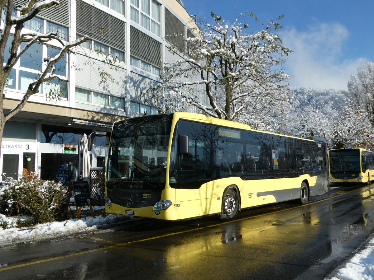 (257'395) - STI Thun - Nr. 503/BE 414'503 - Mercedes am 3. Dezember 2023 bei der Schifflndte Thun