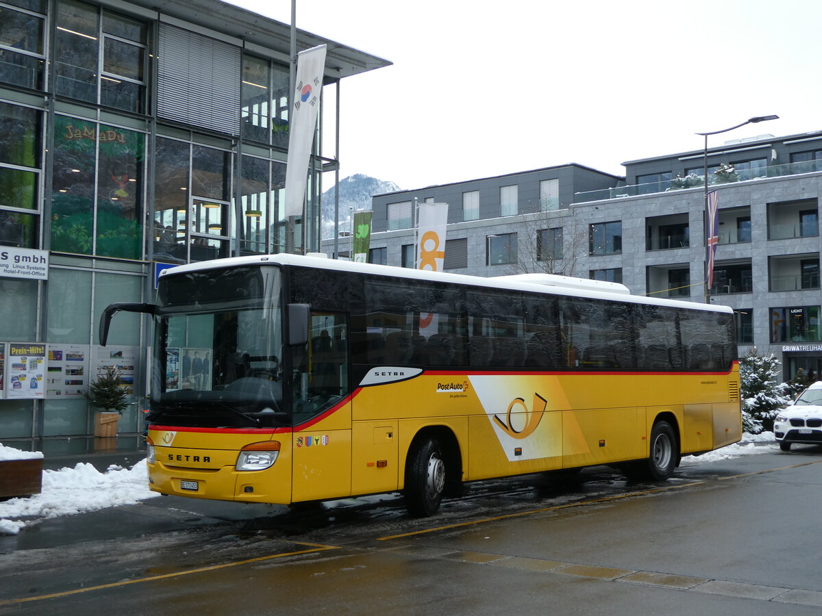 (257'403) - PostAuto Bern - Nr. 73/BE 171'353/PID 5624 - Setra (ex AVG Meiringen Nr. 73) am 4. Dezember 2023 beim Bahnhof Interlaken Ost