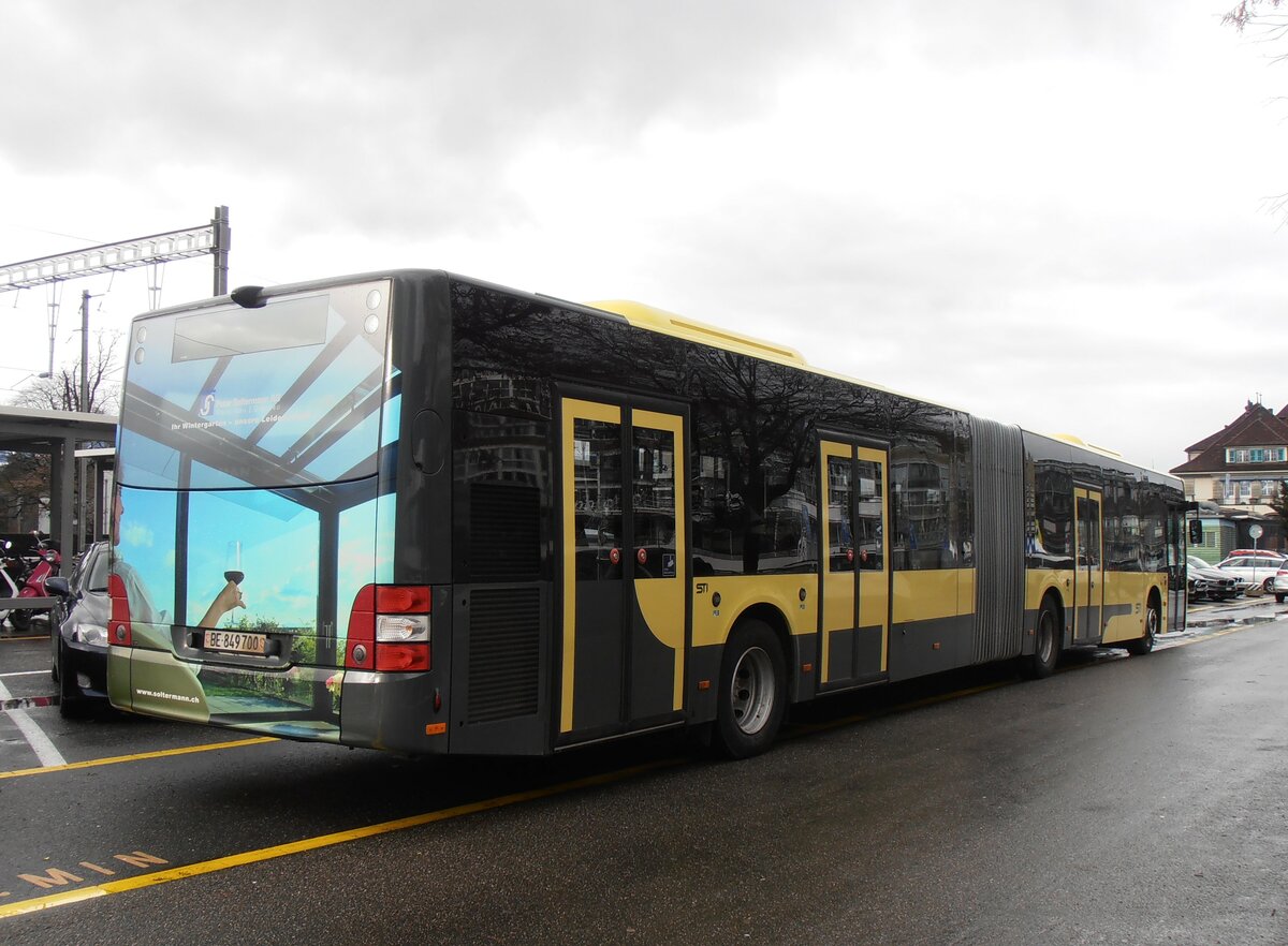 (257'595) - STI Thun - Nr. 700/BE 849'700 - MAN am 12. Dezember 2023 in Thun, CarTerminal