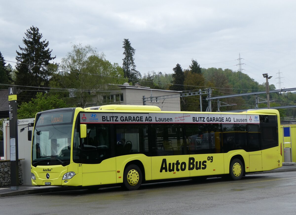 (261'562) - AAGL Liestal - Nr. 57/BL 6131 - Mercedes am 19. April 2024 beim Bahnhof Liestal