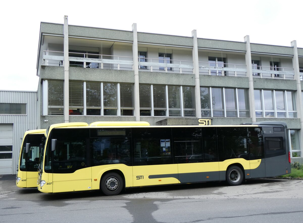 (263'362) - STI Thun - Nr. 407/BE 838'407 - Mercedes am 2. Juni 2024 in Thun, Garage