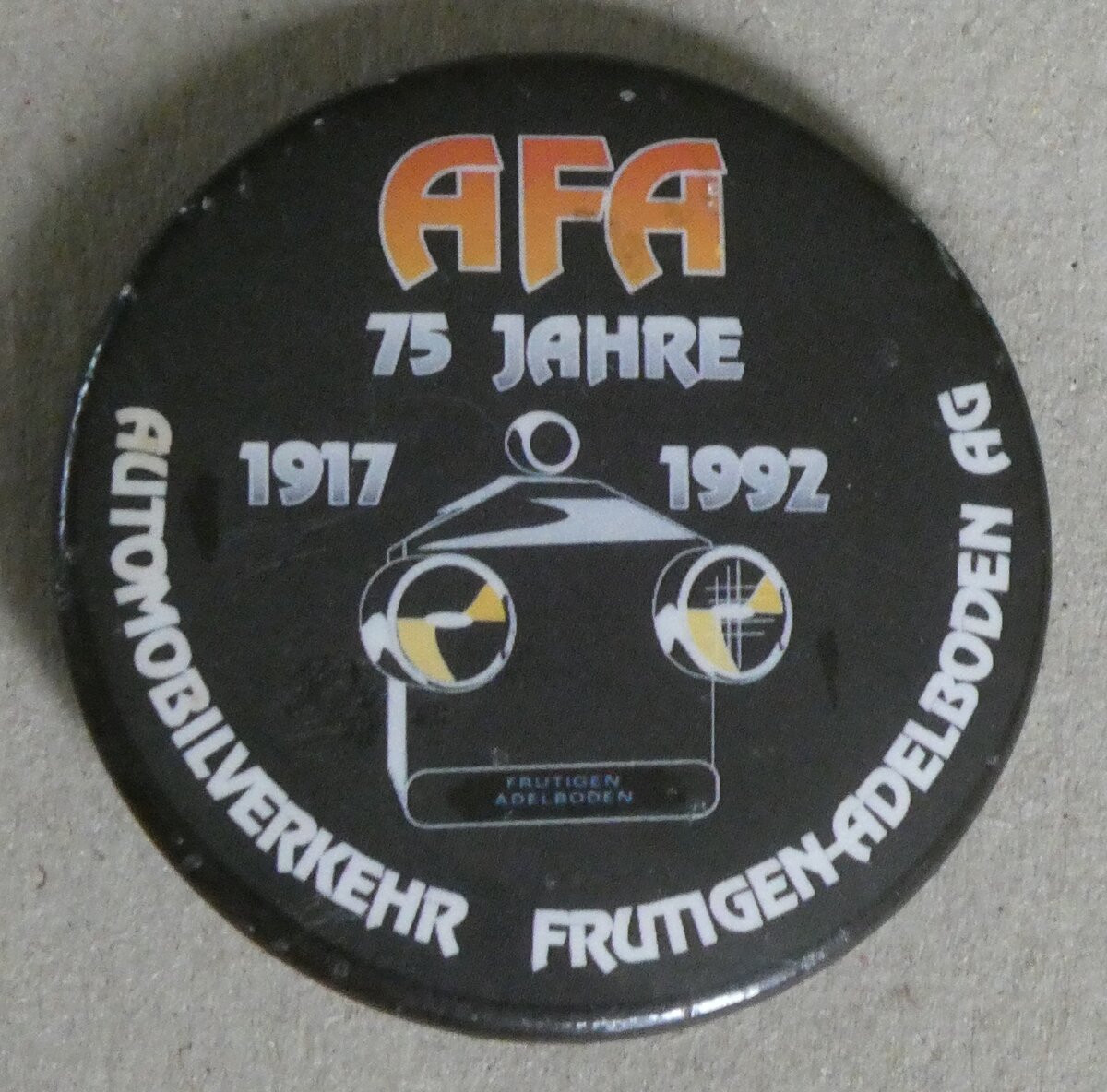 (264'255) - Protestknopf - AFA 75 Jahre 1917 - 1992 - am 1. Juli 2024 in Thun