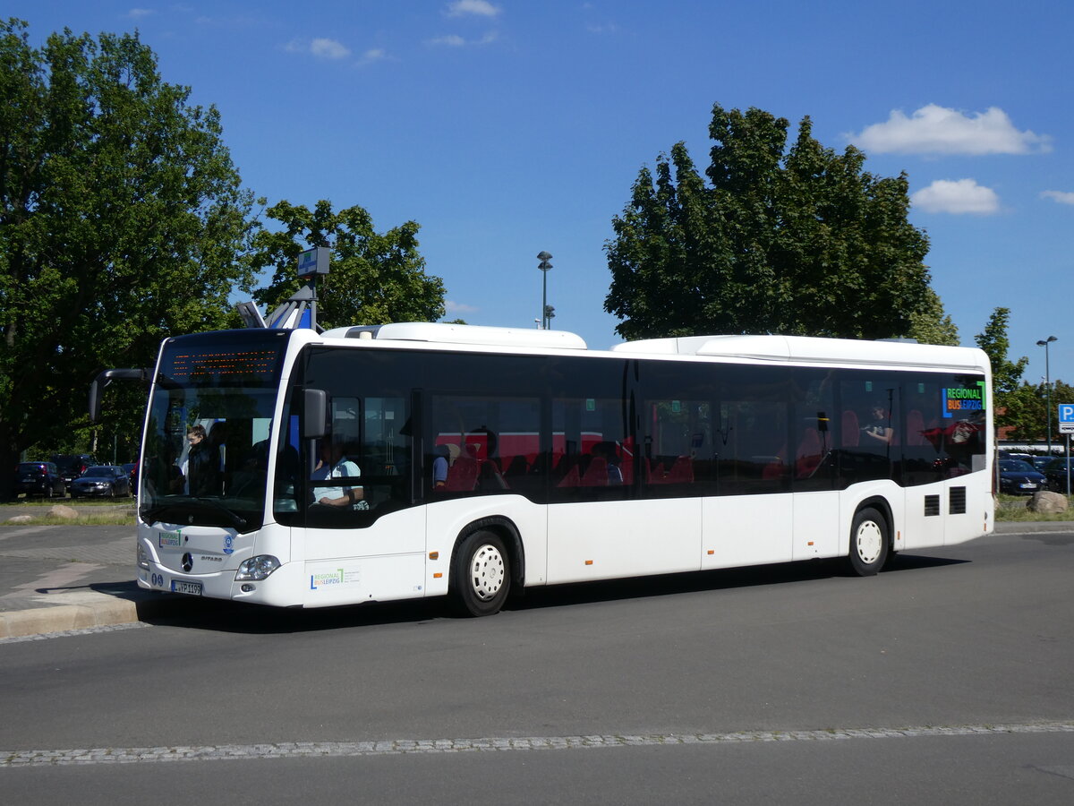 (264'497) - Regionalbus Leipzig, Deuben - L-YP 1199 - Mercedes am 9. Juli 2024 in Markkleeberg, Seepromenade
