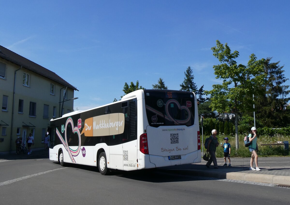 (264'512) - Regionalbus Leipzig, Deuben - L-YP 1160 - Mercedes am 9. Juli 2024 in Markkleeberg, Seepromenade