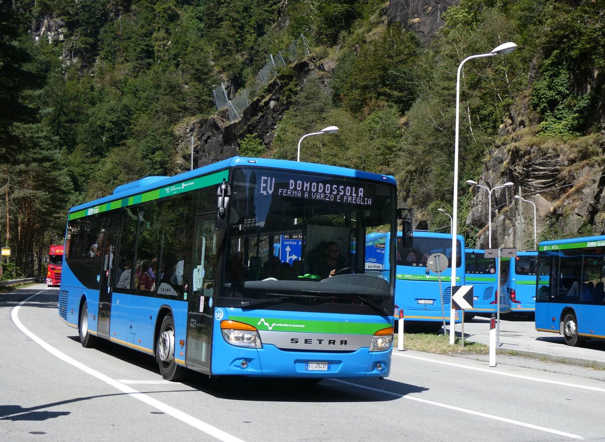 (266'029) - Autolinee Varesine, Varese - Nr. 145/FL-494 XP - Setra am 20. August 2024 in Iselle, Stazione