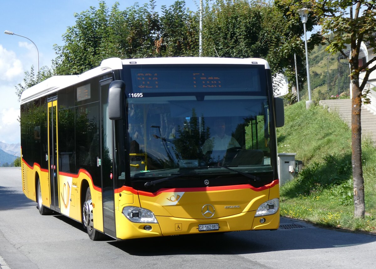 (266'221) - PostAuto Graubnden - GR 162'987/PID 11'695 - Mercedes am 27. August 2024 in Scuol, Hotel Altana